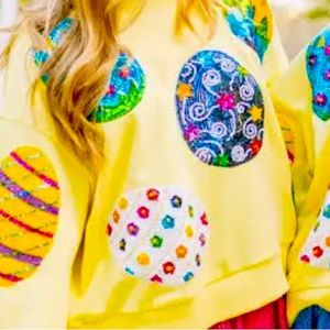 Queen of Sparkles Easter egg Sweatshirt